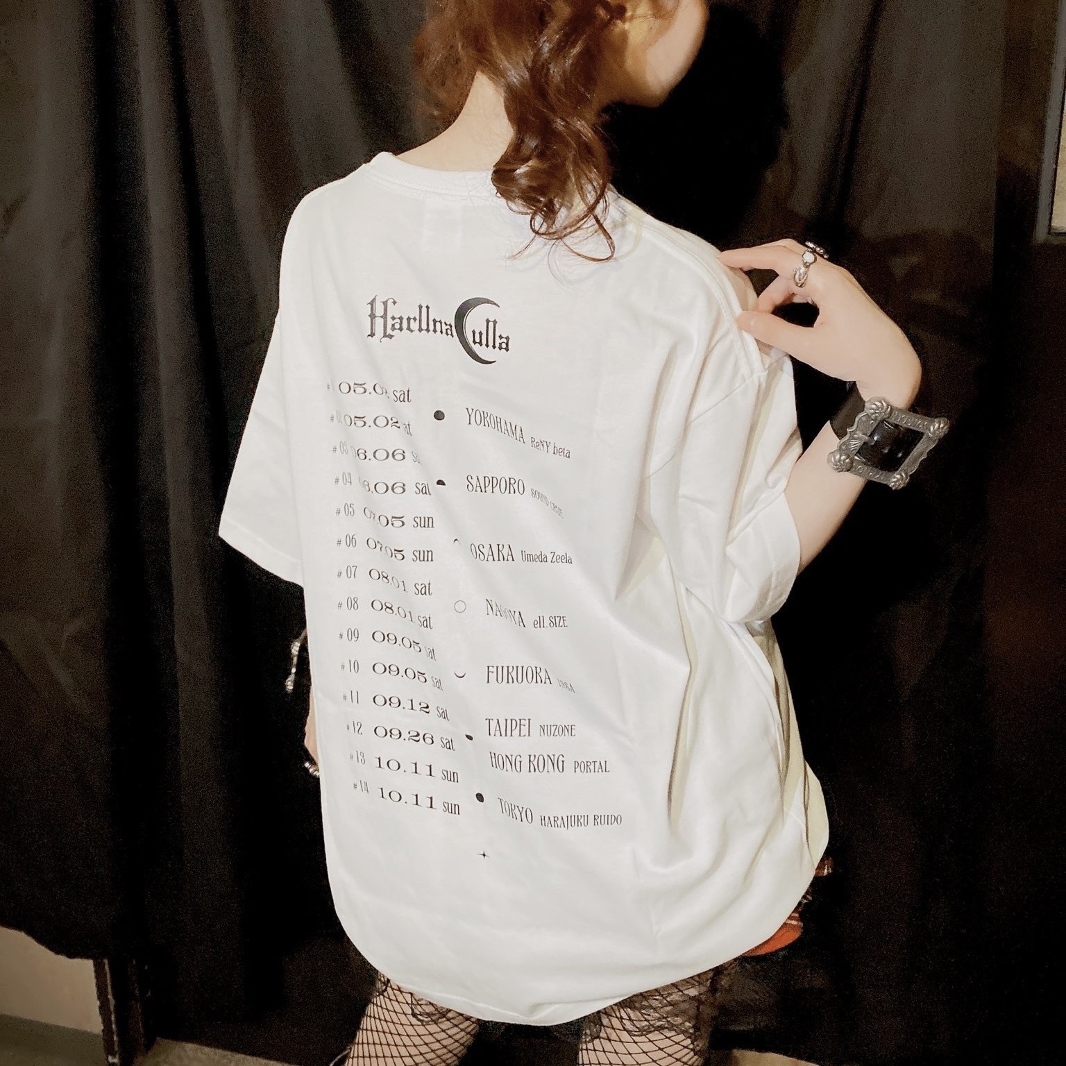 Phases of the Moon ビッグTシャツ（白）