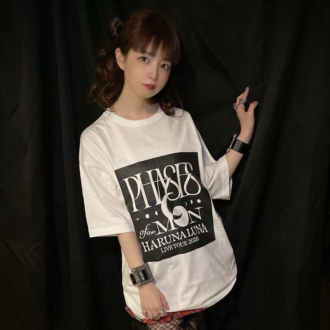 Phases of the Moon ビッグTシャツ（白）